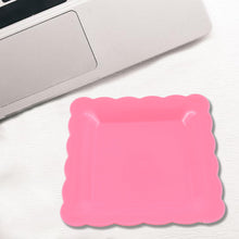 Square Plastic Dinner Plate Snacks  Breakfast Restaurant Serving Trays Home School Coffee Hotel Kitchen Office (8 Pcs Set)