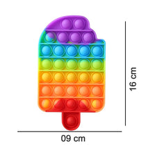 4716 Ice Cream Candy Shape Pop Fidget Toy Push Pop Bubble Fidget Sensory Toy For Kids And Adults Fidget Popper Stress Reliever Sensory Fidget Poppers