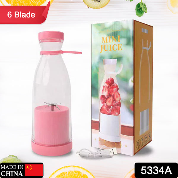 Portable Blender Juicer – Mini Mixer for Smoothies & Shakes (420ml).