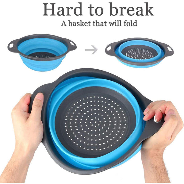 Round Sili Strain – Foldable Multipurpose Kitchen Tool