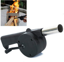 Portable Hand Crank Air Blower Fan for Charcoal Grill BBQ (1 Pc).