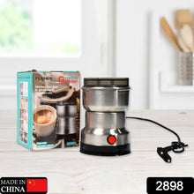 Multifunction Electric Grinder Machine for Cereals, Grains, Spices, Herbs, and Coffee Beans – Stainless Steel, Home Use