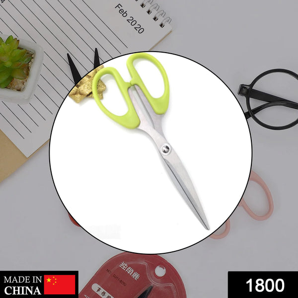 Stainless Steel Scissors with Plastic Handle Grip, 160mm (1 Pc)