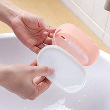 PP Soap Container Box - Double Drain Soap Dish for Bathroom, Kitchen, Outdoor & Camping (1 Pc)