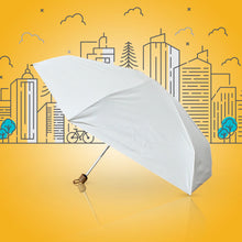 3-fold Sun  Rain Protective Solid Foldable Umbrella (1 Pc)