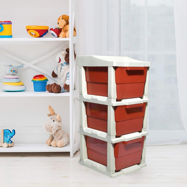 Multi-Purpose 3-Layer Modular Drawer Storage System with Anti-Slip Design