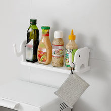 Multifunctional Elephant-Shaped Storage Shelf – Wall-Mounted Mini Rack for Kitchen, Bathroom, Bedroom & Study