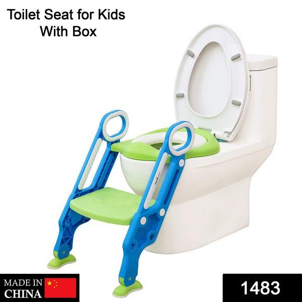 2-in-1 Training Foldable Ladder Potty Toilet Seat for Kids