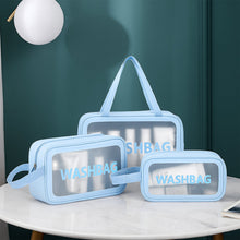 3-in-1 Waterproof Transparent Travel Toiletry Bag Set Wukusy