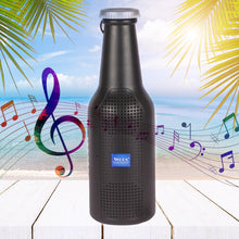 Bottle-Shaped Bluetooth Speaker – Weatherproof, Wireless, USB Rechargeable, FM, Aux, SD Card Support, Enhanced Sound with Deep Bass (1 Pc)