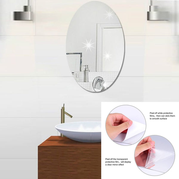 Adhesive Bathroom Mirror Wall – Self-Adhesive, Easy to Install