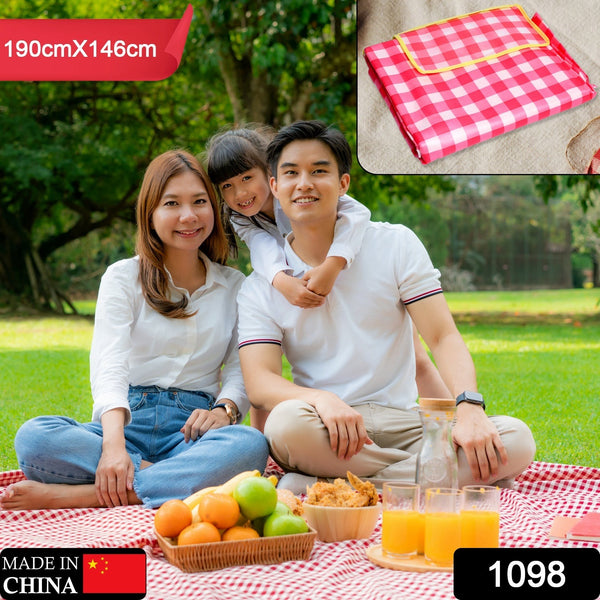 Picnic Blanket Beach Mat – Sand Proof & Waterproof, Foldable for Outdoor Travel, Camping & Park (190cm x 146cm)