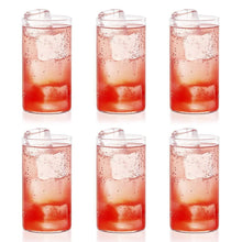 Heavy Unbreakable Stylish Clear Plastic Glass Set (330ml, 6pcs)