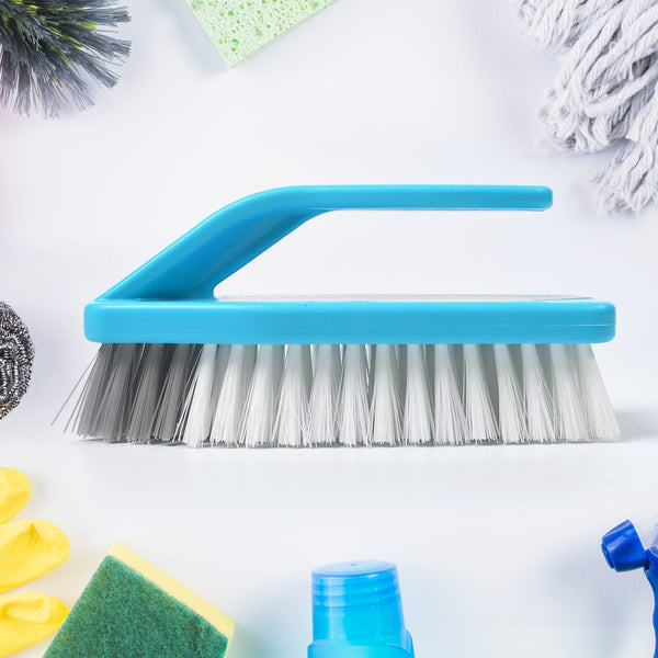 7527 Multipurpose Durable Cleaning Brush With Handle For Clothes Laundry Floor Tiles At Home Kitchen Sink Wet And Dry Wash Cloth Spotting Washing Scrubbing Brush.