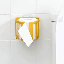 Wall-Mounted Toilet Paper Holder with Storage & Dispenser – Plastic Tissue Roll Holder (14 x 13.5 x 11 cm)