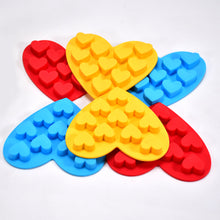 Silicone Heart Shape Mould - 10 Cavity Design, Chocolate/Ice/Jelly, Baking & Candy Use