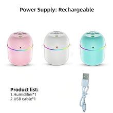 6785 Portable Lighting Mini Humidifier Usb Personal Desktop Air Humidifier For Baby Bedroom Travel Office Home With Light Cool Mist Humidifier Essential Oil Diffusers Cool Mist Humidifiers (250 Ml)