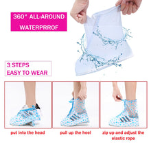 4541 Plastic Shoes Cover Reusable Anti-slip Boots Zippered Overshoes Covers Pink Transparent Waterproof Snow Rain Boots For Kidsadult Shoes For Rainy Season (L Size1 Pairs)