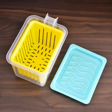 4-Piece Fridge Storage Containers with Handle – Plastic Kitchen Organizer for Food Storage