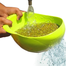 Virgin Rice Bowl - Durable Plastic Strainer for Washing Vegetables, Fruits, and Rice (1 Pc)