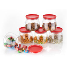 Matka Shaped Jar with Airtight Leak-Proof Lid – Set of 6 (900ml) – Multicolour Storage Containers