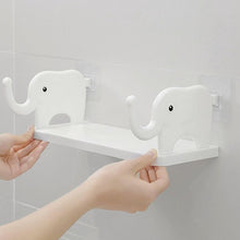 Multifunctional Elephant-Shaped Storage Shelf – Wall-Mounted Mini Rack for Kitchen, Bathroom, Bedroom & Study