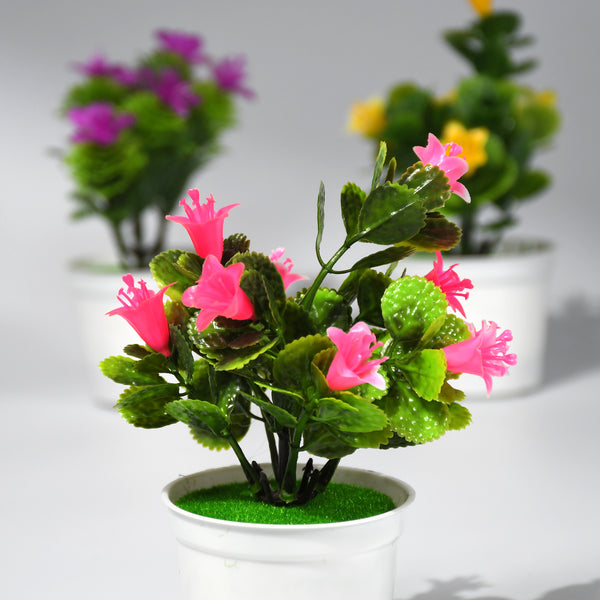 Artificial Flower Pot – Natural-Looking Plastic Decoration Plant for Home, Office, and Hotels (Multiuse)