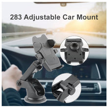 Adjustable Car Mount (Multicolour) – Universal Car Phone Holder with 360° Rotation, Flexible Arm, and Secure Grip for Easy Viewing and Hands-Free Use in Vehicle (1 Pc)