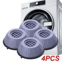 Washer Dryer Anti-Vibration Pads with Suction Cup Feet - Reduces Noise & Movement