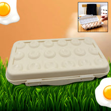 18-Grid Shock-Proof Egg Holder Tray with Buckle – Storage for Fridge, Camping & Kitchen