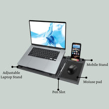 Portable Laptop Stand – Foldable Tray for MacBook, Notebook & Tablet with Free Phone Stand