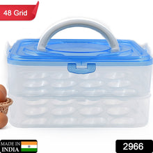 Double Layer 48-Grid Egg Storage Box – Premium Container for Safe and Organized Egg Storage