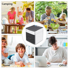 Mini Portable Air Cooler – Personal Space Cooler with LED Light for Home & Office