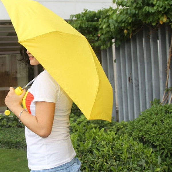 Stylish Banana-Shaped Mini Foldable Umbrella