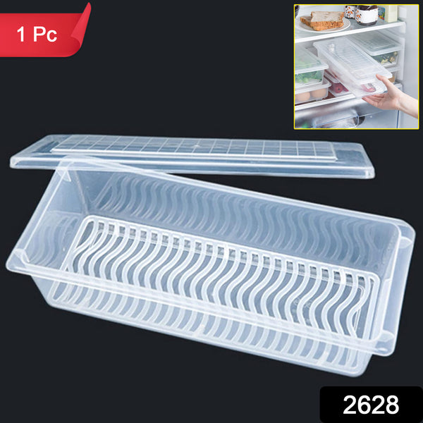 Food Storage Container - 1500ml with Removable Drain Plate and Lid, Pack of 1