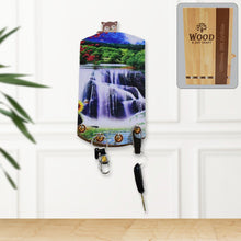 Decorative Wooden Vertical Scenery with Hooks for Wall Hanging – Stylish Wall Décor for Home or Office