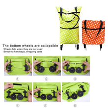 Folding Cart Bag – Trolley Shopping Bag for Travel and Luggage