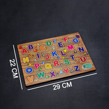 Wooden Capital Alphabets Letters Learning Educational Puzzle Toy For Kids.