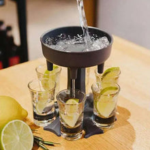 6-Shot Win Glass Dispensers & Tray – Fast Shot Glass Dispensing for Party Games