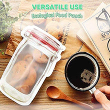 Transparent Plastic Jar-Shaped Stand-Up Pouch with Zipper