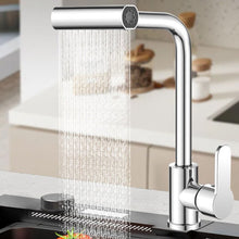 Multifunction Shower Waterfall Kitchen Faucet – 360° Rotating, Touch-Activated Extender for Washing Vegetables & Fruits (4-in-1)