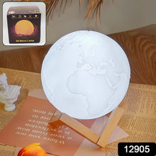 3d Moon Night Lamp With Stand (Color Box  Yellow  White Light  1 Pc)