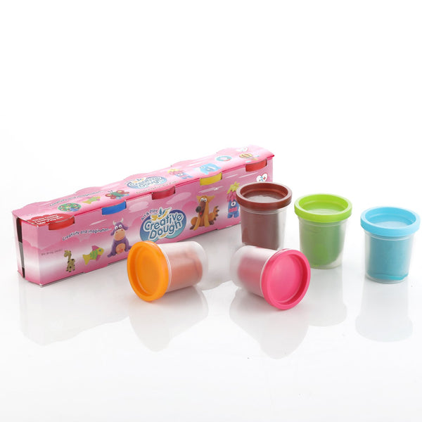 Non-Toxic Creative 100 Dough Clay – 5 Colors Set (Pack of 5 Pcs)