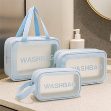 3-in-1 Waterproof Transparent Travel Toiletry Bag Set Wukusy