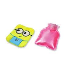 6507 2eye Minions Small Hot Water Bag With Cover For Pain Relief Neck Shoulder Pain And Hand Feet Warmer Menstrual Cramps.