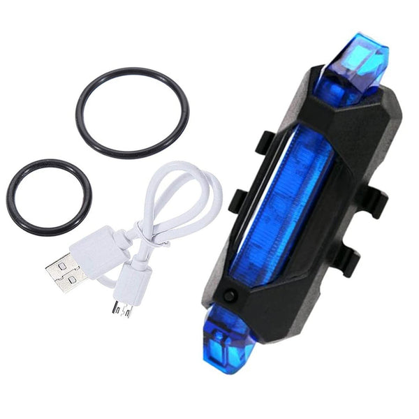 Rechargeable Bicycle Front Waterproof Led Light (Blue)