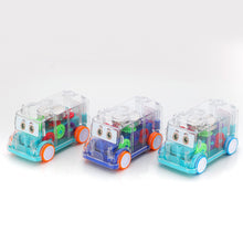 Transparent Musical Mini School Bus Toy – Fun & Interactive Toy for Kids