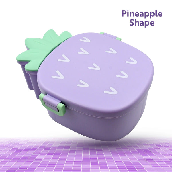 5495 Pineapple Shaped Lunch Box With Compartments Lunch Food Container With Box Portable Lid School  Kids Lunch Box