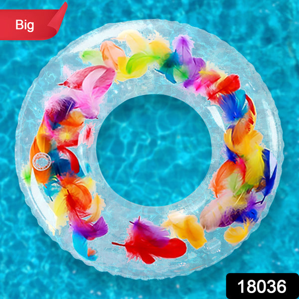 Swim Ring For Adults Conveniently Portable Feathers Swimming Ring For Water Play For Beaches Swimming Summer Vacation Womens Mens (1 Pc)