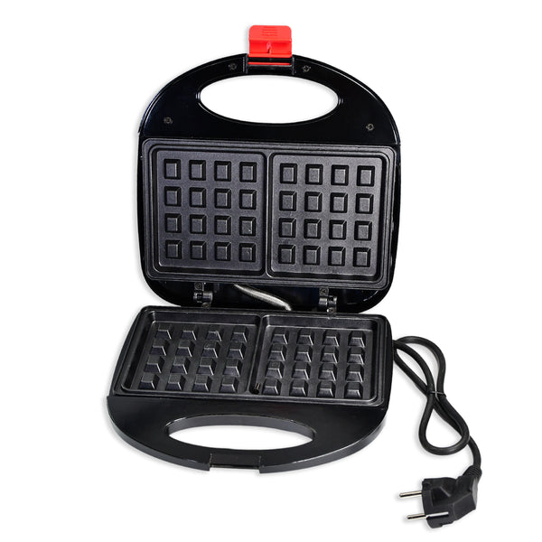 Waffle Maker - Makes 2 Square Waffles with Non-Stick Plates & Indicator Lights